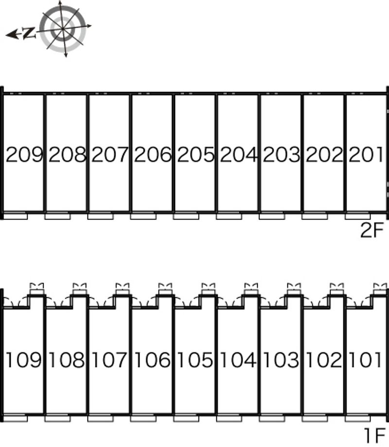 レオネクストチャンティック西脇 間取配置図