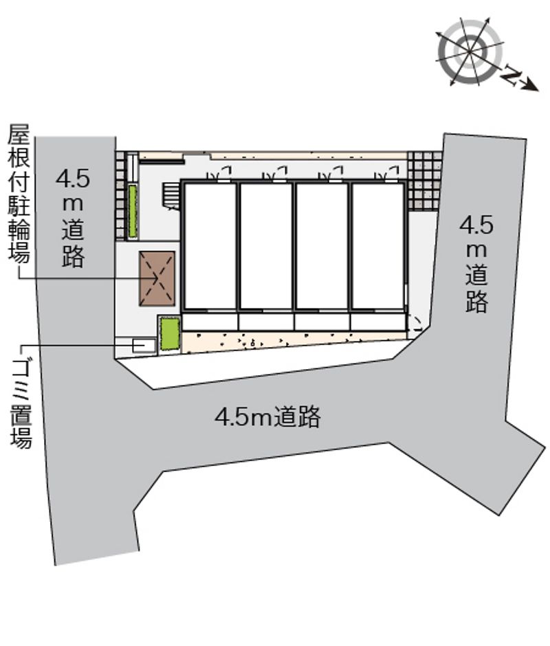 クレイノ清都Ⅲ 配置図