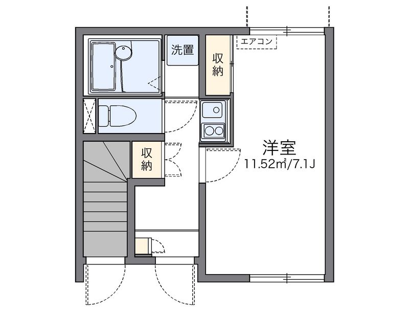 レオネクスト地行場 間取図