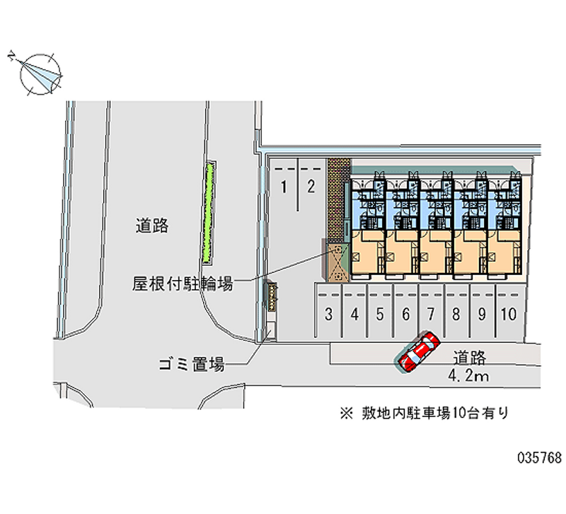 35768 Monthly parking lot