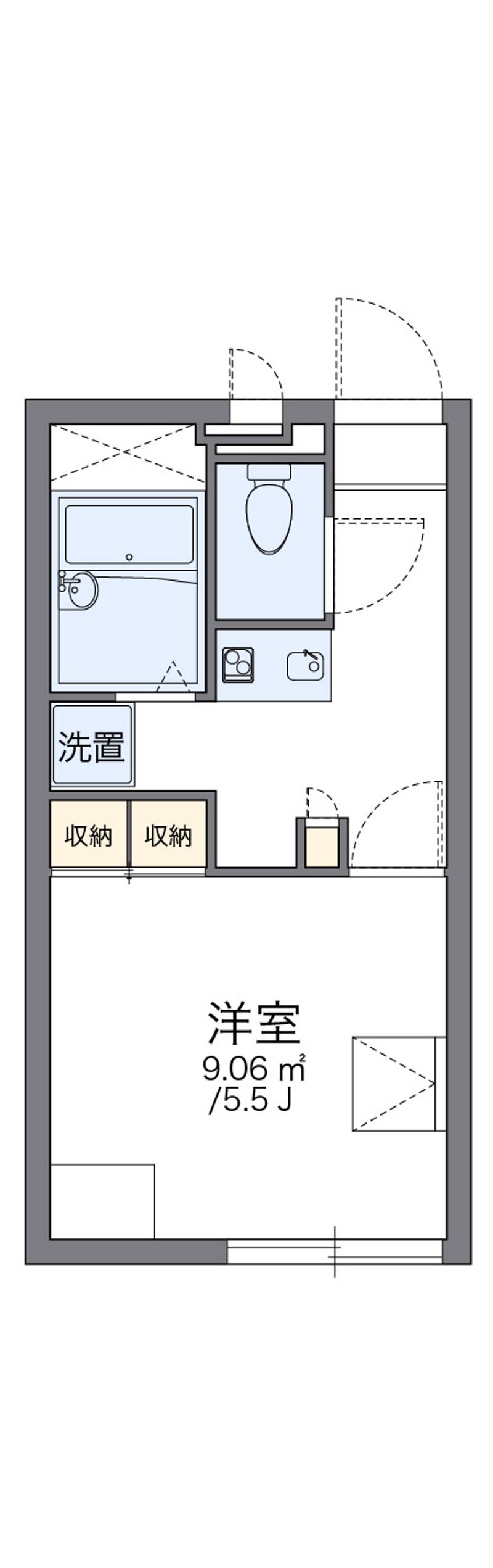 レオパレスグレイス 間取図