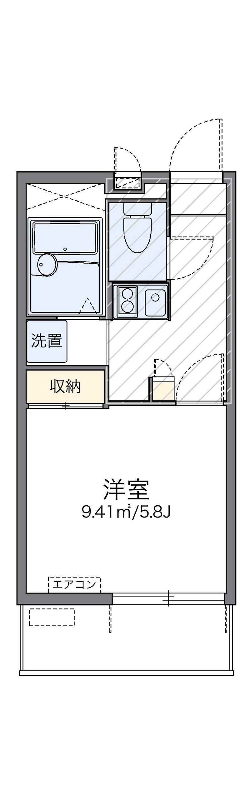 レオパレスイキ西新宿 間取り
