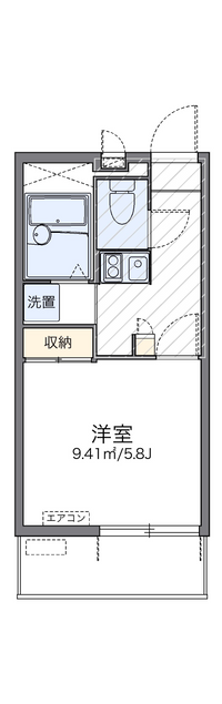 レオパレスイキ西新宿 間取り図