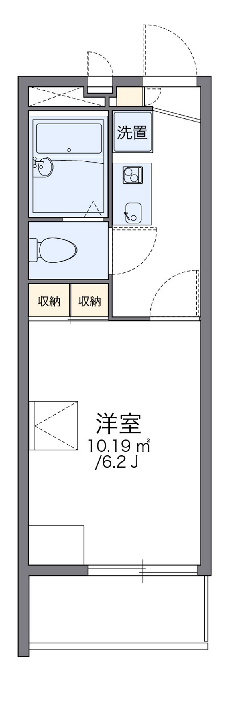 レオパレスコスモスⅠ 間取図