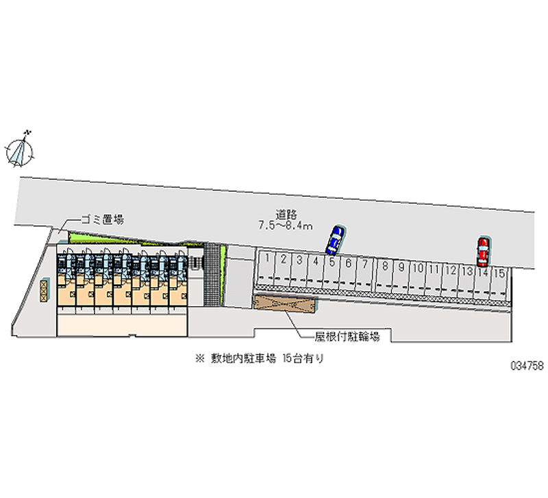 レオパレスクイーンハイツ掛川 月極駐車場