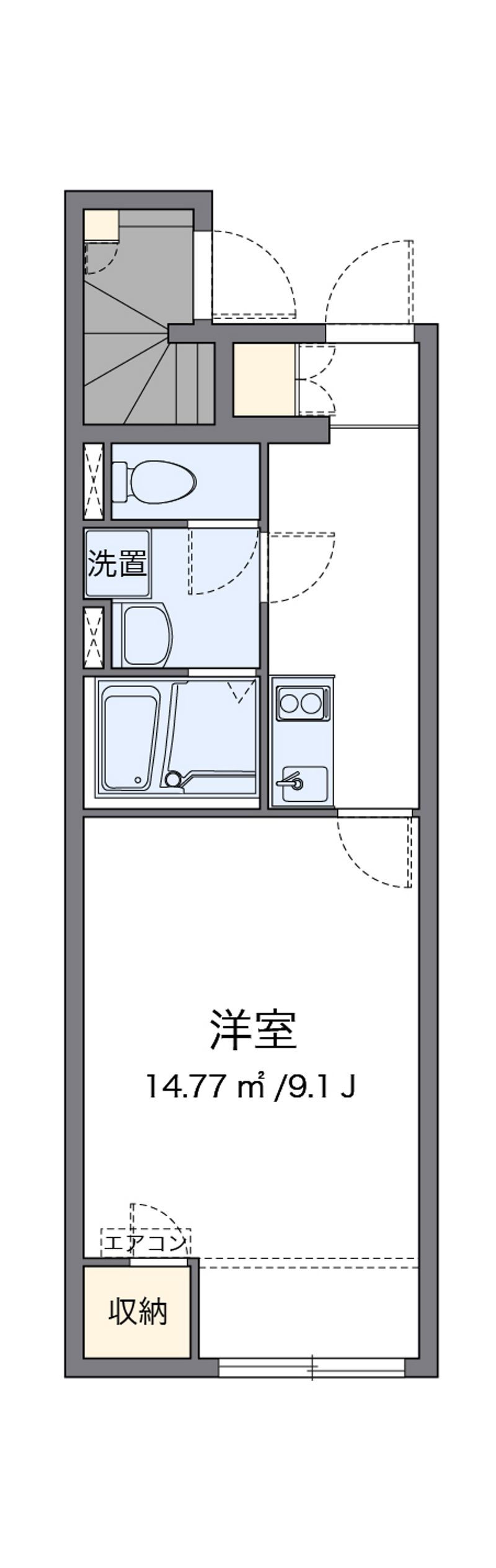 クレイノＡＫＩＮＡ 間取図