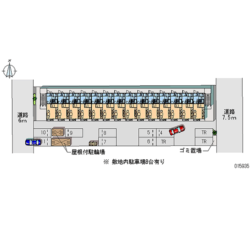 レオパレスファイン 月極駐車場