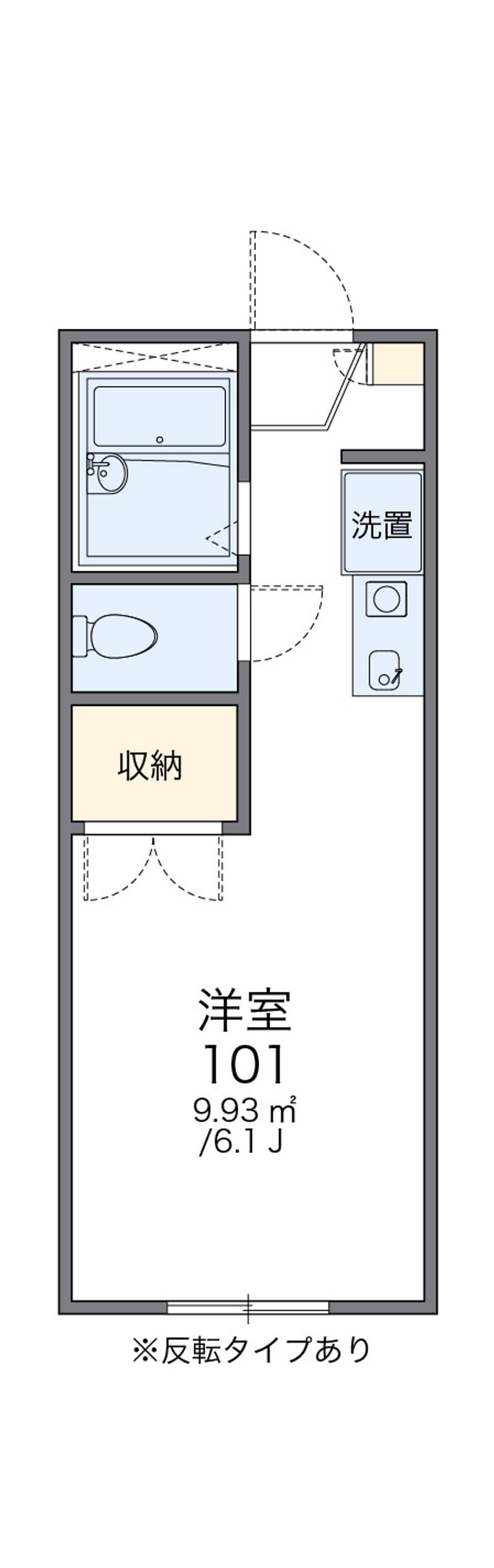 レオパレスパレスフィオーレⅡ 間取図