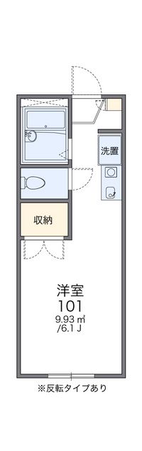 レオパレスパレスフィオーレⅡ 間取り図