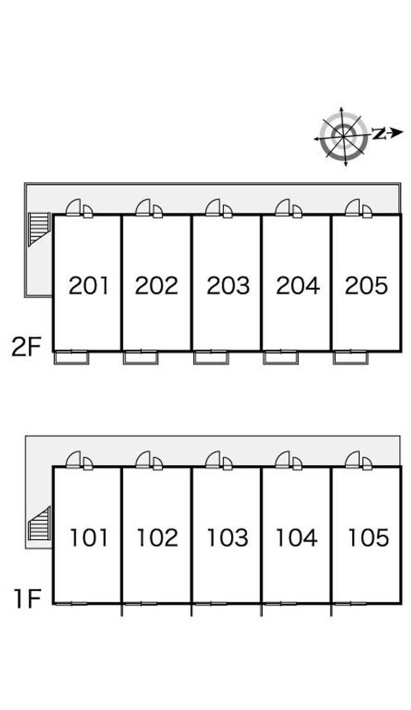 レオパレスホープ 間取配置図