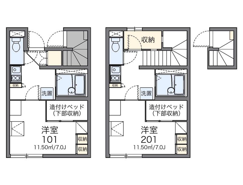 レオパレス秋津 間取図