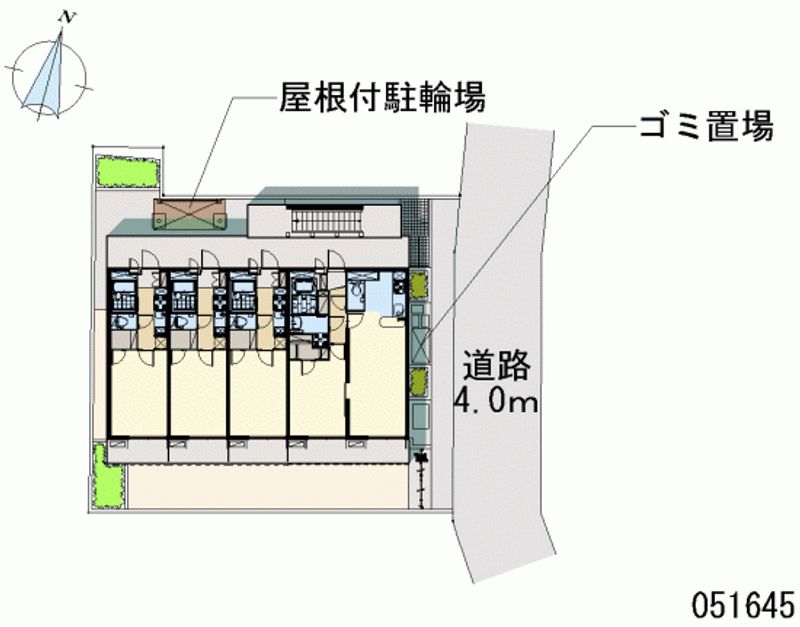 レオパレスときわマンションⅡ 区画図