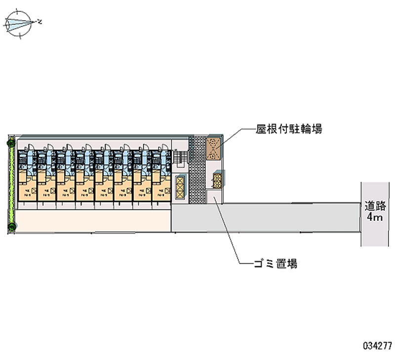 レオパレス山﨑８８ 区画図