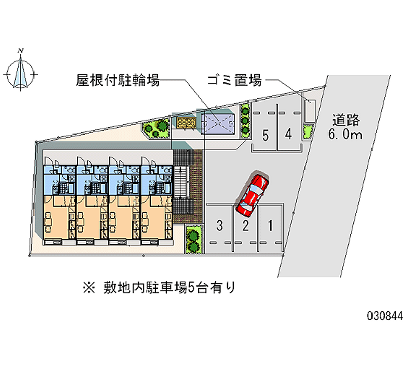 レオパレス大島 区画図