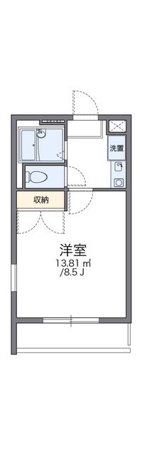 レオパレス岸岡 間取り図