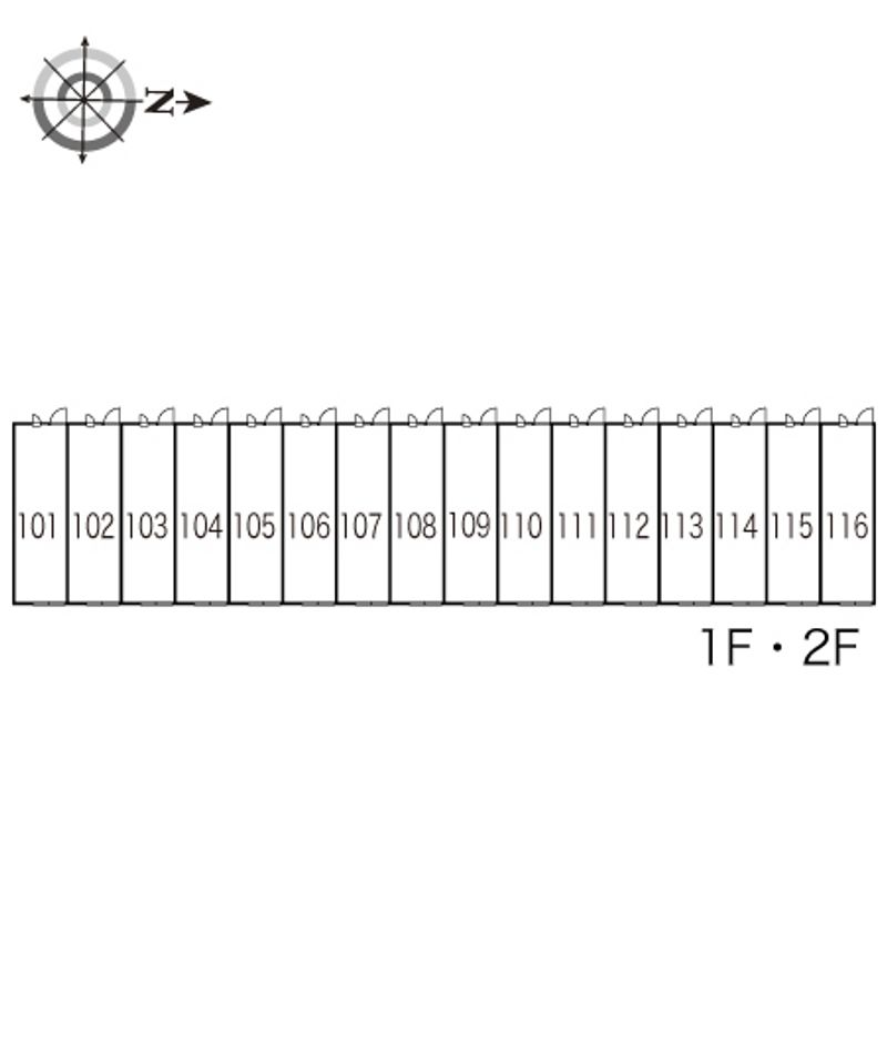 レオパレスエルサ 間取配置図