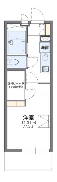 レオパレス言問 間取り図