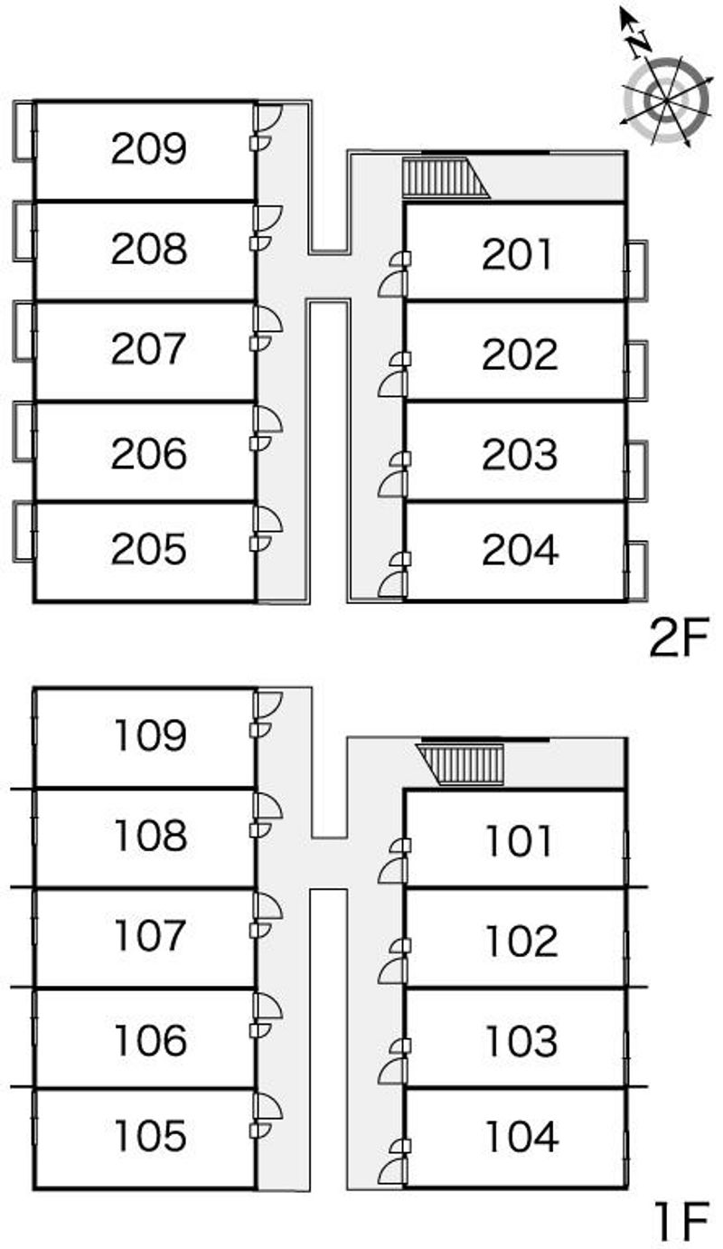 レオパレスハピネス 間取配置図