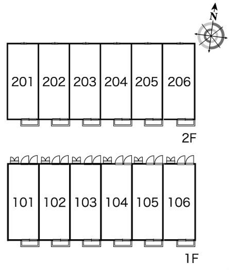 レオパレスパルＴＫ　ＰａｒｔⅡ 間取配置図