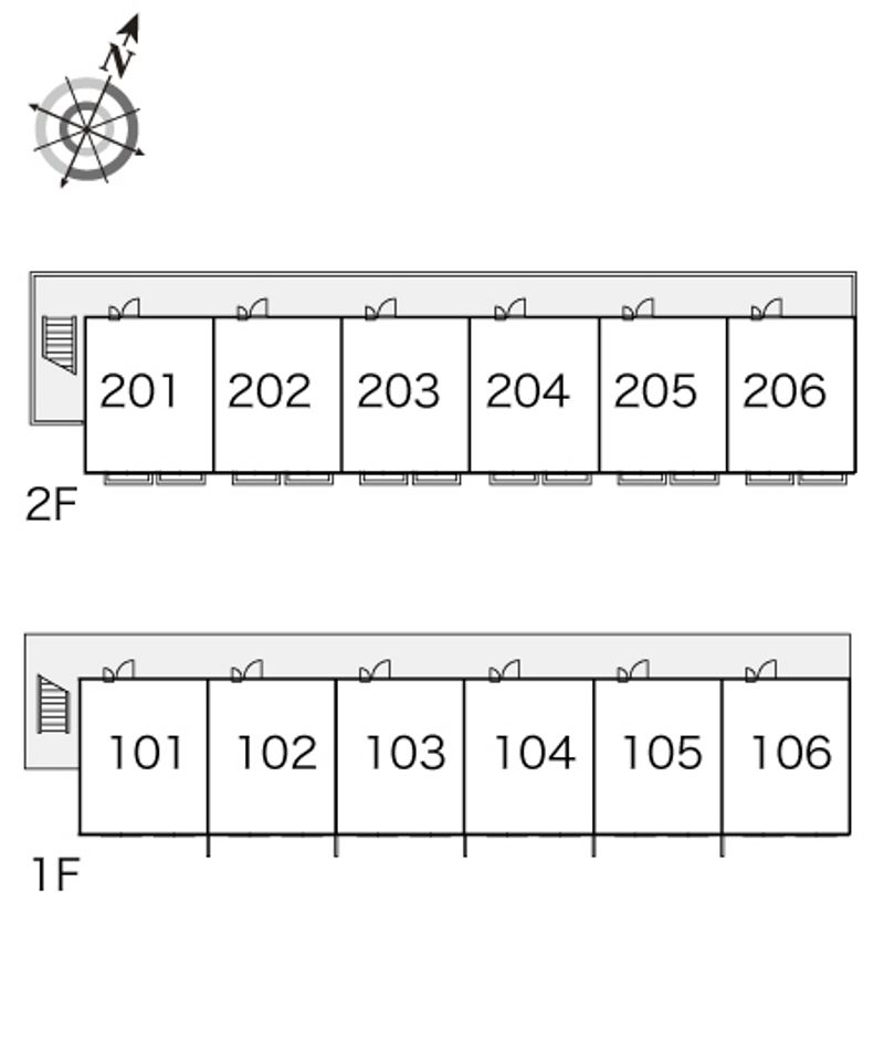 レオパレス清知 間取配置図