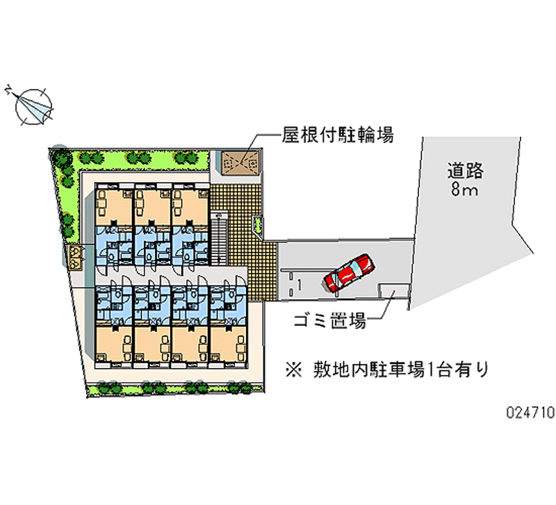 レオパレスフェニックス 月極駐車場