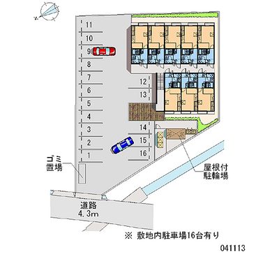 41113 Monthly parking lot