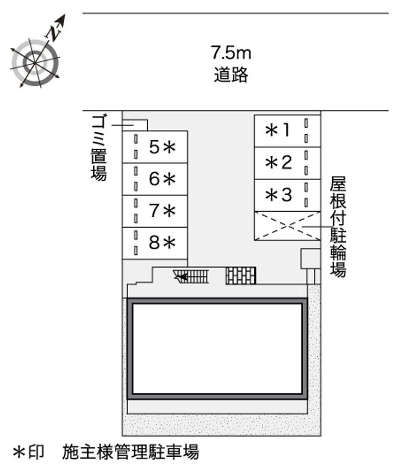 レオパレス兵庫駅南通り 配置図