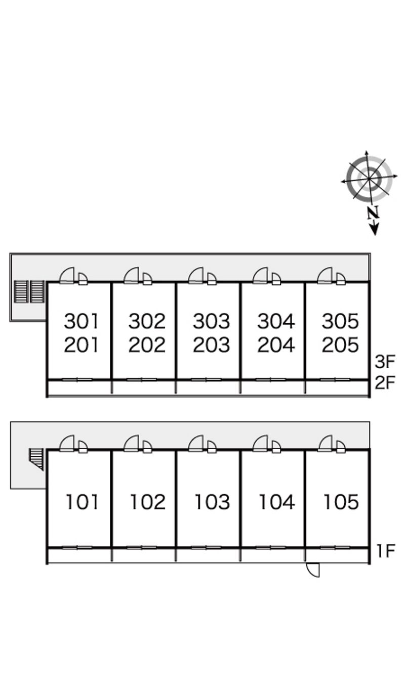 レオパレスＩＭＡＧＯⅢ 間取配置図