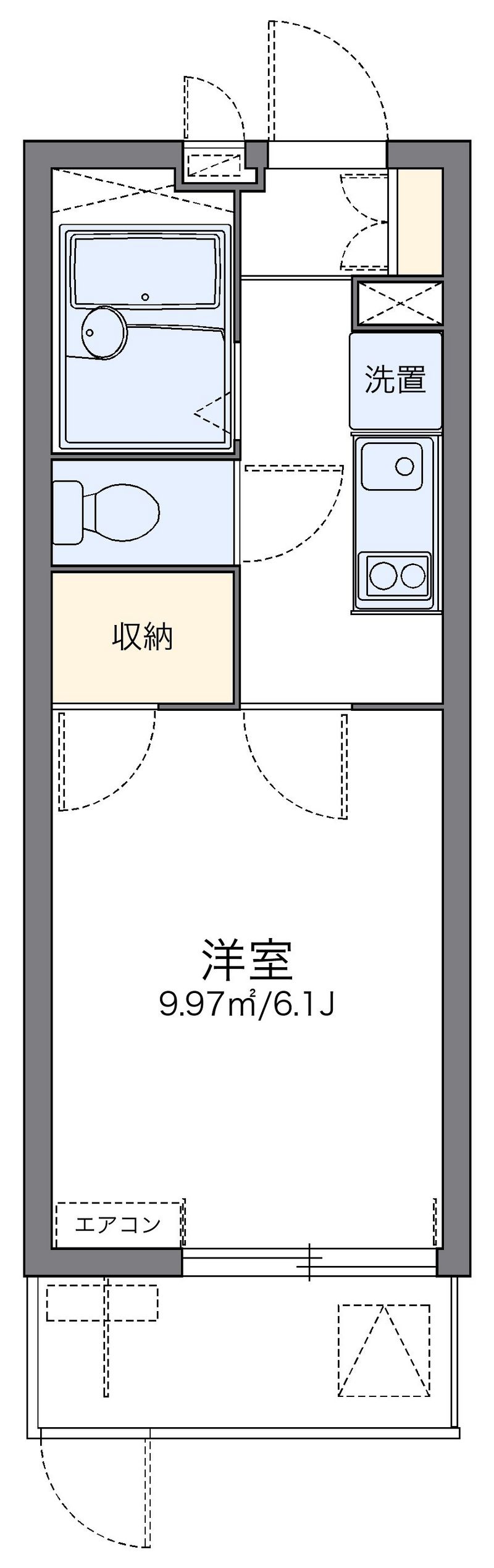 レオパレス武庫南 間取図