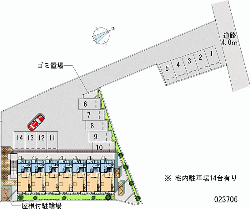 レオパレス愛宕 月極駐車場