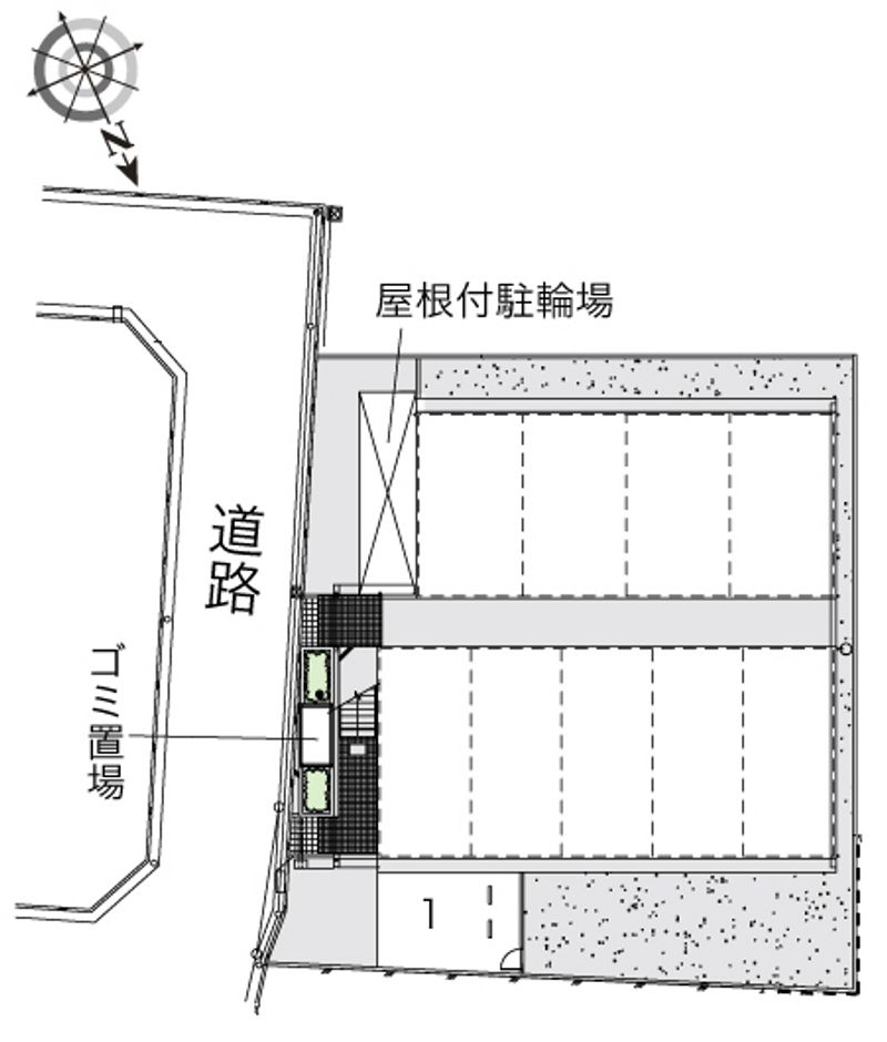 レオパレス浜３丁目 配置図