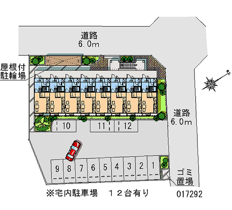 レオパレスリベロ 月極駐車場