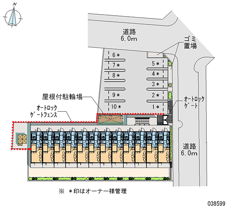 レオパレスＬｏｔｕｓｃｏｕｒｔ 区画図