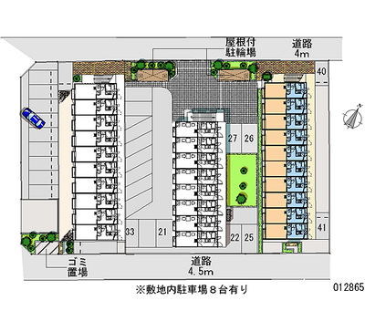 12865 Monthly parking lot