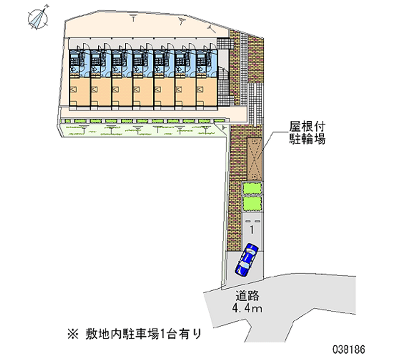 レオパレス藤が丘１番館 区画図