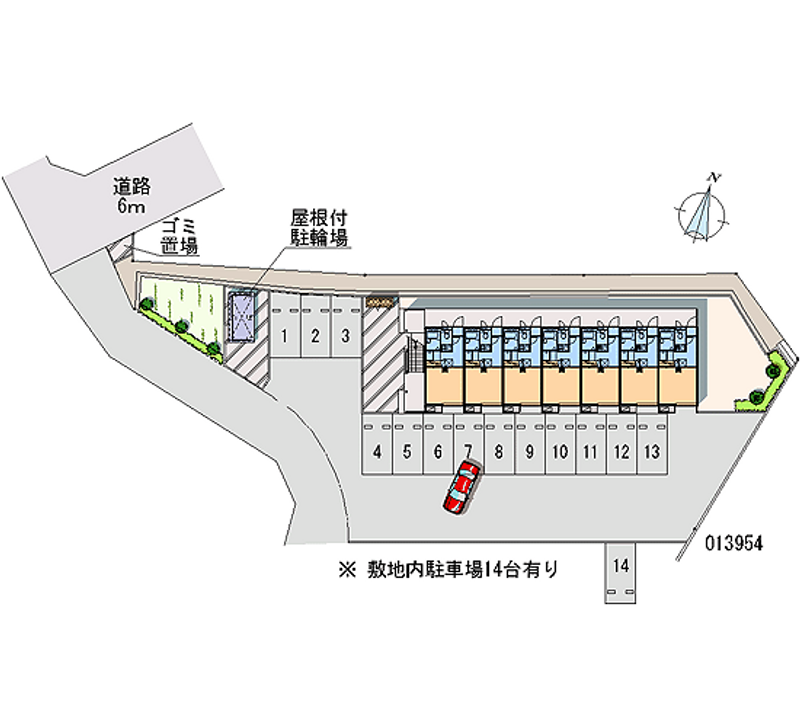 13954 Monthly parking lot