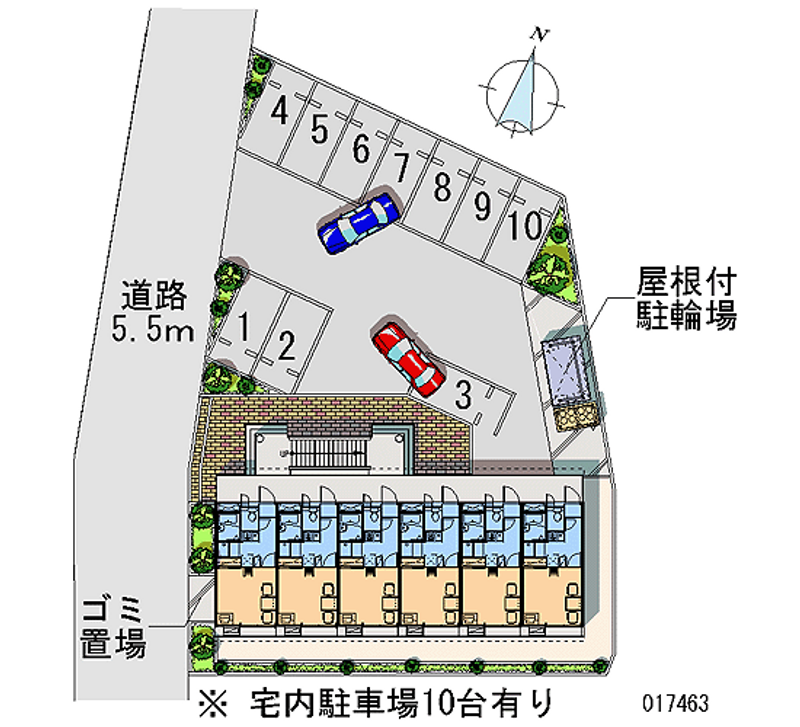 レオパレスカメリア 月極駐車場