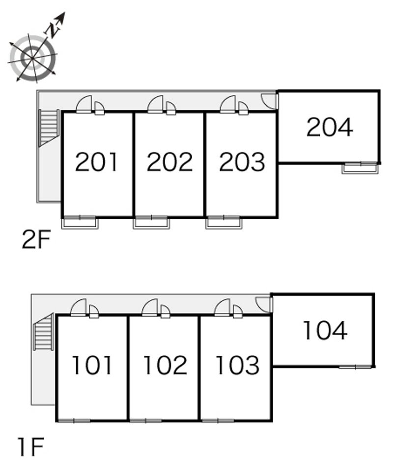 レオパレスアールズコート 間取り配置図