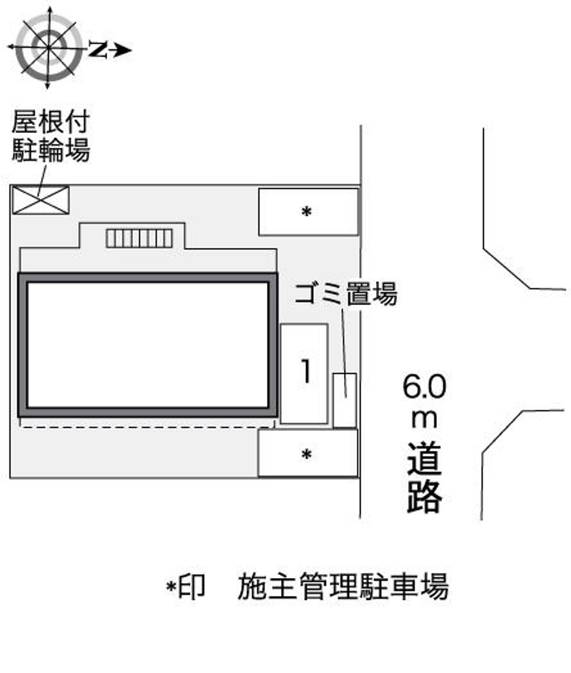 レオパレスやわらぎ 配置図