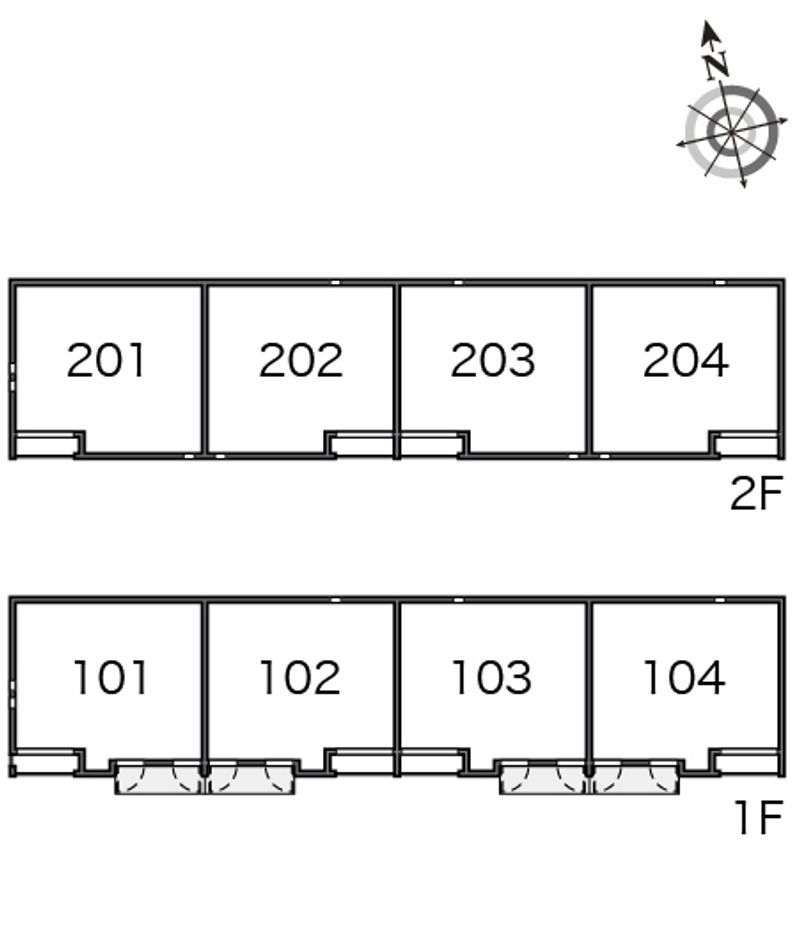 クレイノエスペランサ　Ｎ 間取配置図