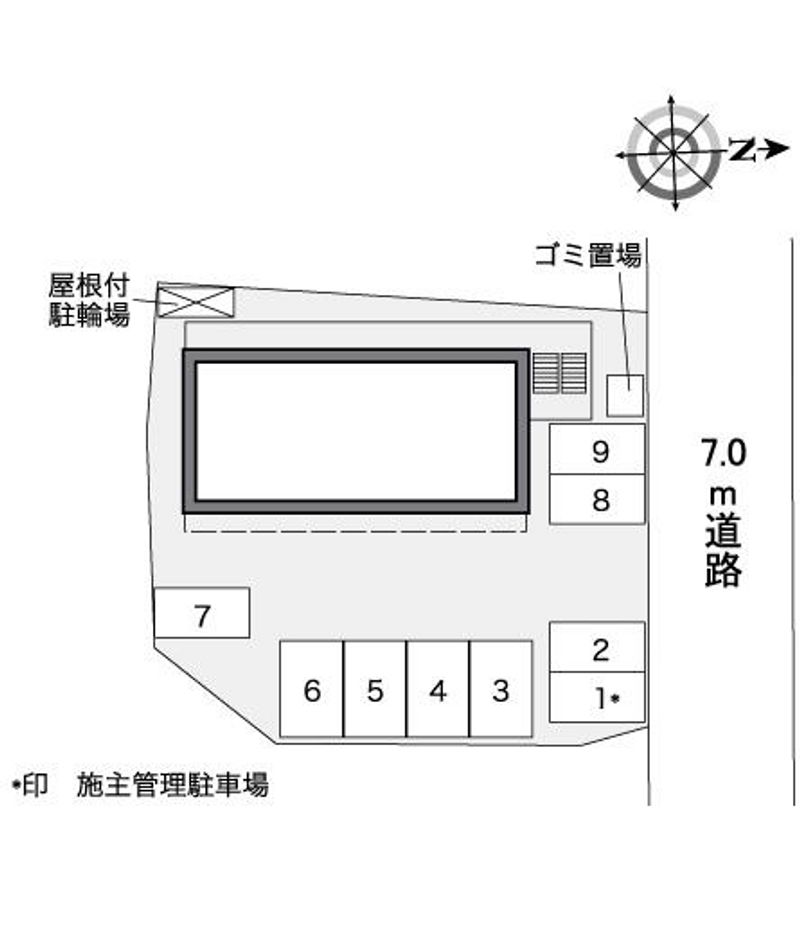 レオパレスフリージア 配置図