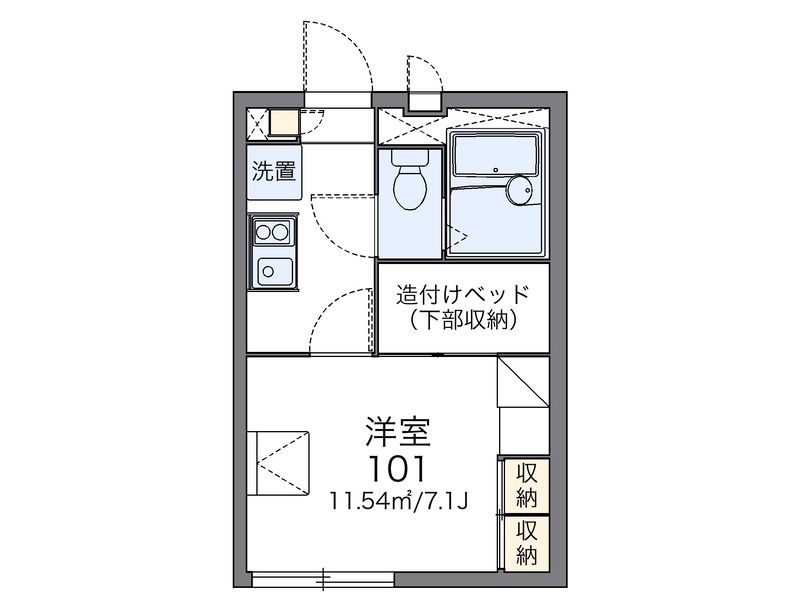 レオパレスさくら 間取図