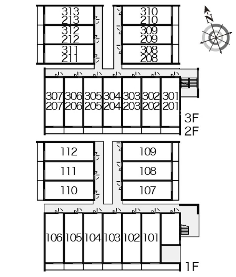 クレイノライズ日吉 間取配置図