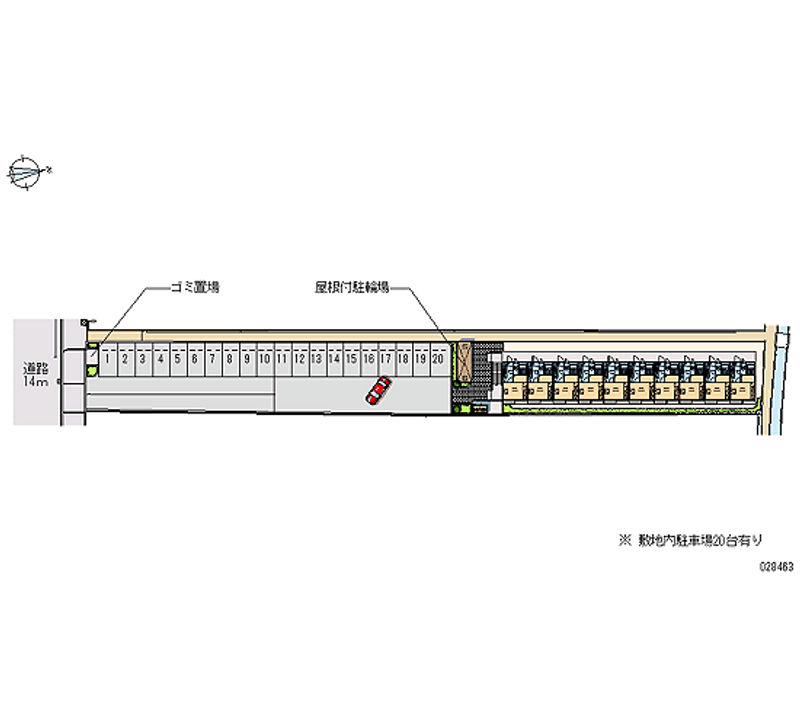 28463 bãi đậu xe hàng tháng