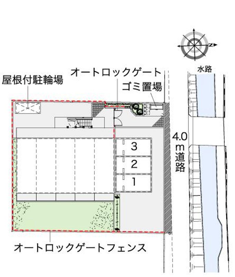 レオパレスプランドール稲城 配置図