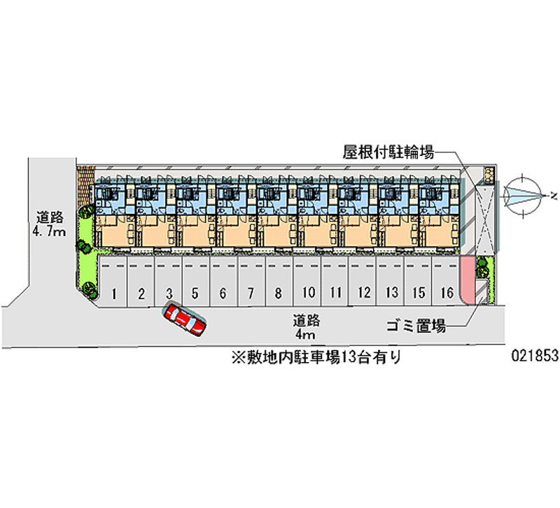 21853月租停車場