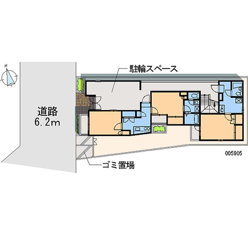 レオパレスＲＸ早稲田第２ 区画図