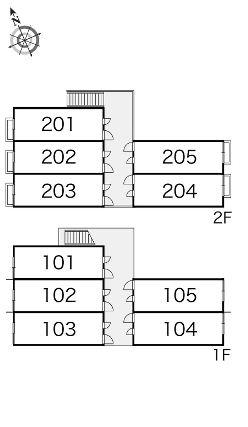 レオパレスプロシード 間取配置図