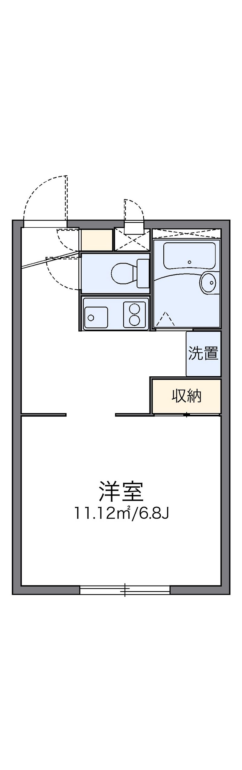 レオパレスまほろば 間取図