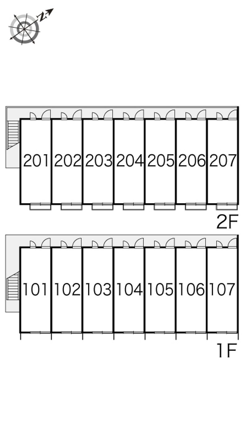 レオパレスセゾン・ドミール 間取配置図